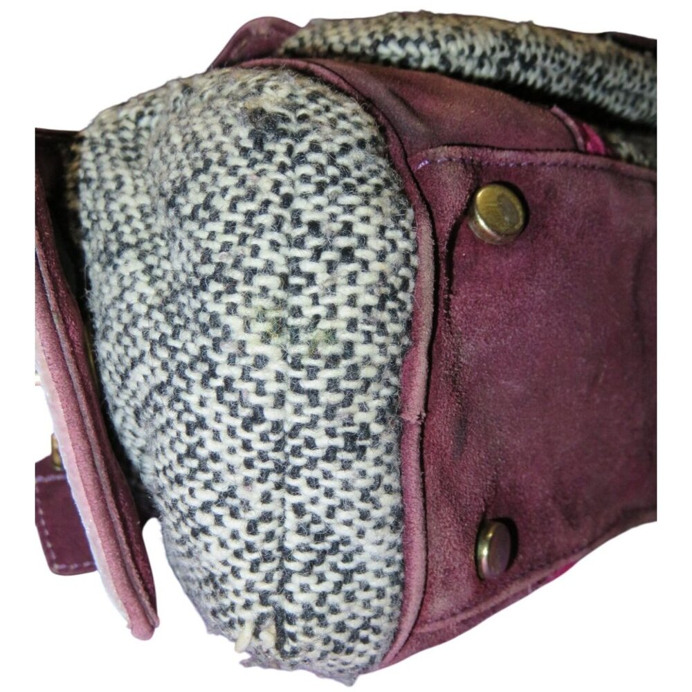 Coach 2005 Vintage Soho Tweed, Suede & leather Mini Boston Bag Satchel - Picture 10 of 15